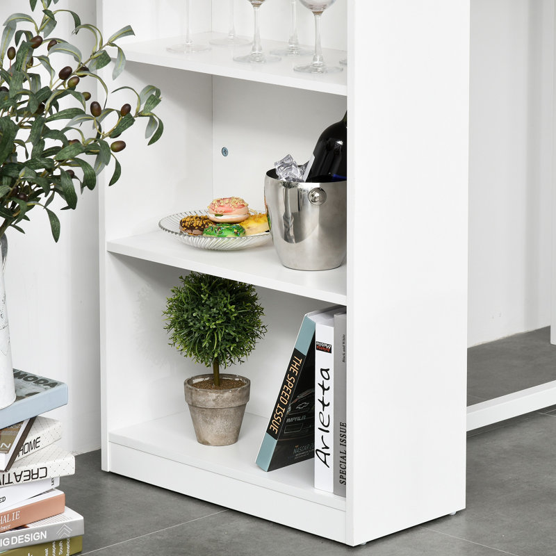 Table de salle à manger à hauteur de comptoir moderne avec 3 tablettes de rangement pour la cuisine, la salle à manger et le salon