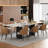 Andrik 9 - Piece Dining Set with 94.5'' Extendable Sintered Stone Table and 8 Dining Chairs for 8-10-436421456