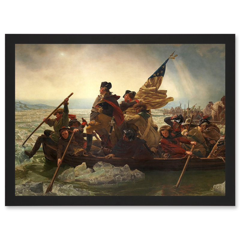 Leutze George Washington Crossing the Delaware 1 Piece Single Picture Frame Painting