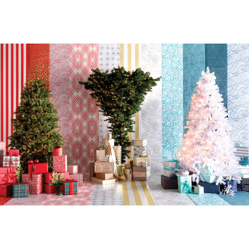 Rouleau de papier peint l 27 pi x l 27 po geometric treillis Snell, Blanc cassé / rose