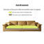 Coussin modulaire brun jaunâtre 100% polyester-410839913-410839912