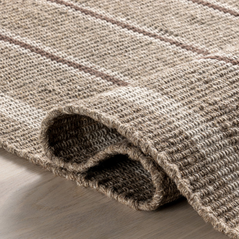  Tapis rayé en laine Toluca, Rectangle 8 pi 6 po x 11 pi 6 po