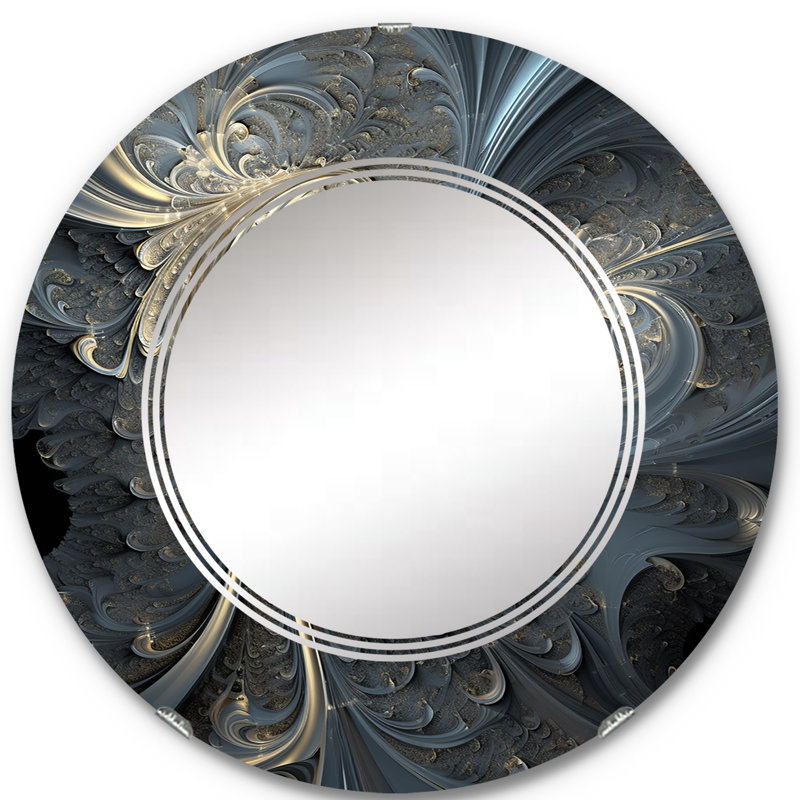 Donnelley - Miroir mural moderne rond, 24 po x 24 po