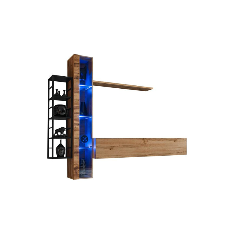 Unfinished Entertainment Centre for TVs up to 75", Oak Wotan