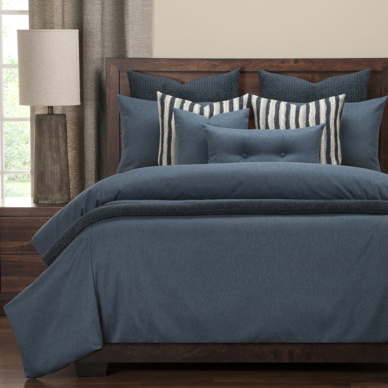 Camelhair Traditional Polyester Duvet Cover, Queen, Stonewash