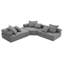 Canapé modulaire en L surdimensionné Boneless