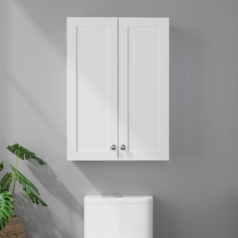 Armoire murale pour salle de bain, armoire à pharmacie 19 po x 27 po au-dessus de l'armoire Toliet avec tablettes réglables, armoire de rangement suspendue