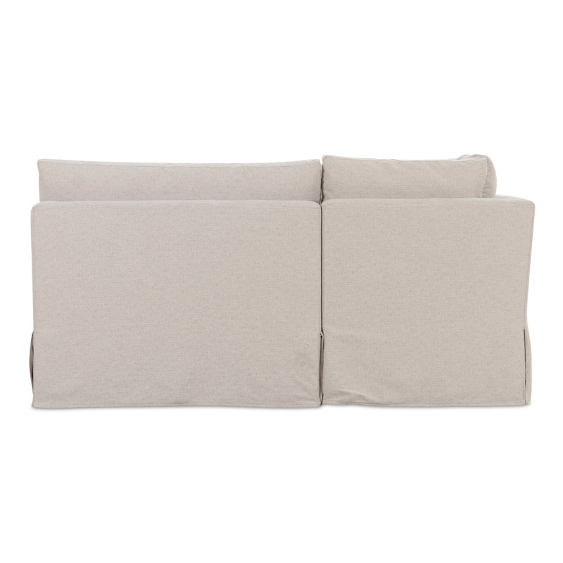 Fable Slipcover Dining Banquette U-Shape Beige 121In, 31.75" H x 121" W x 67.5" D, U-Shape