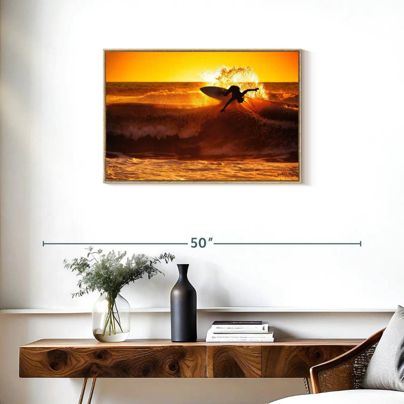 Surfboard Addict, H 21 po x l 31 po, Bois naturel