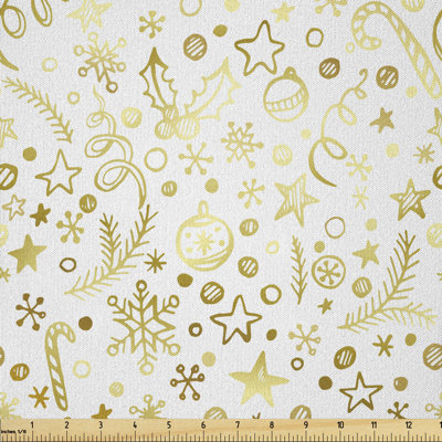 Benevides Swirls Stars and Snowflakes Multi-Purpose Fabric