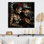 Roses, jour des morts - Portrait mexicain II - art mural mexicain en métal