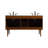 60'' Double Bathroom Vanity with Engineered Marble Top-1434551448