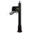 Classic Aluminum Post Mounted Mailbox with Magnetic Closure