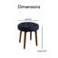 Tabouret rond capitonné Elle Decor-24099456