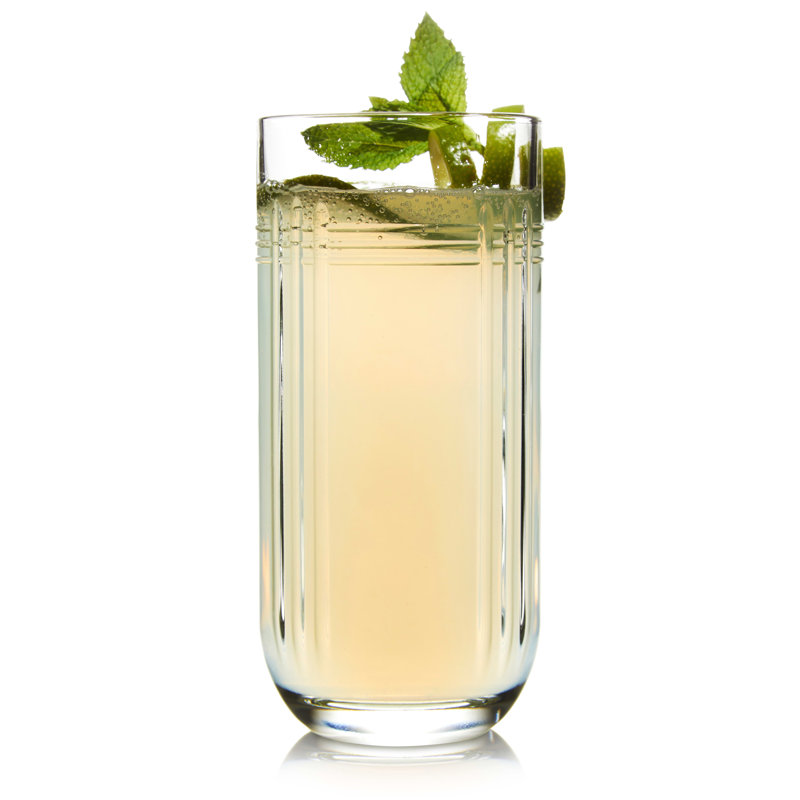 Libbey The Gats 12-Ounce Art Deco Highball Glasses Set