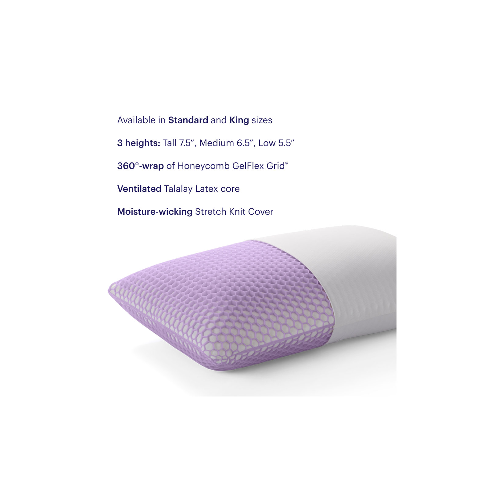 The Harmony Pillow, Standard Pillow, Low