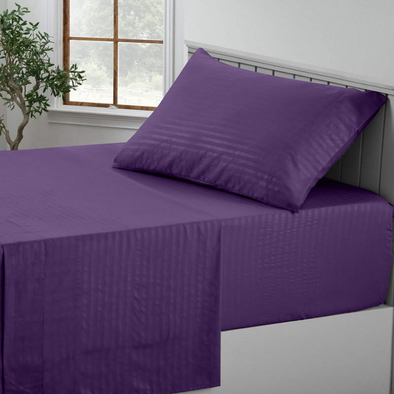 Ensemble de literie en microfibre avec draps-housse et drap-housse Lux Decor Collection, Taie d'oreiller pour lit simple