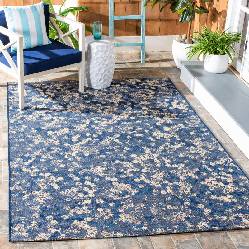 Eliese Performance Abstract Indoor/Outdoor Area Rug, Rectangle 4' x 5'7"