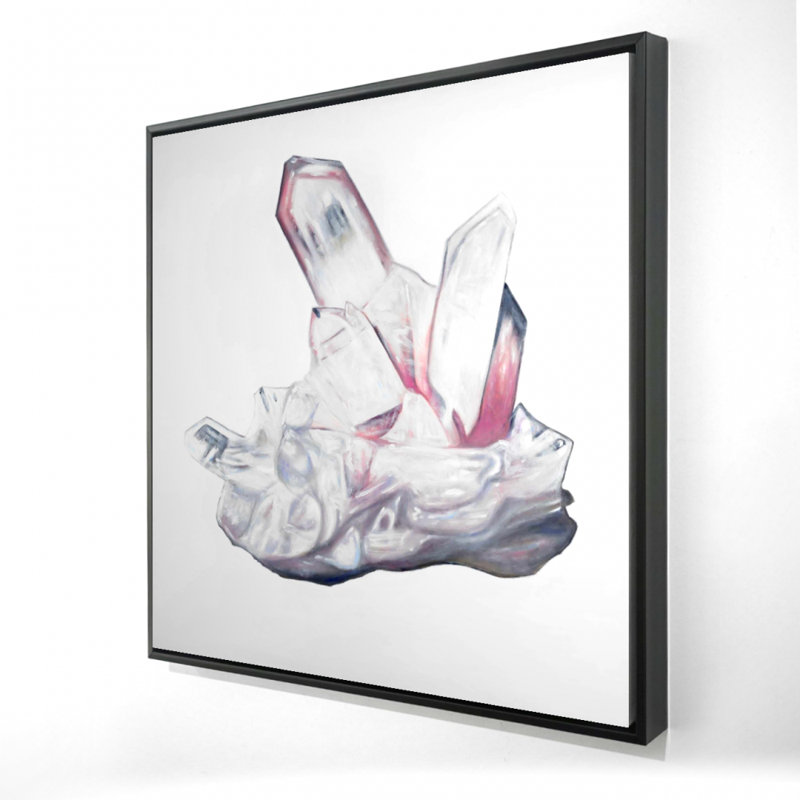 Toile en quartz transparent encadrée moderne | Décoration intérieure