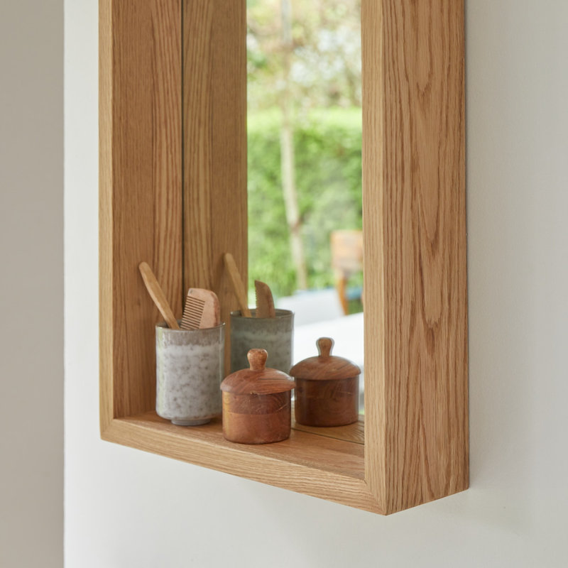 Easy Rectangle Solid Wood Mirror