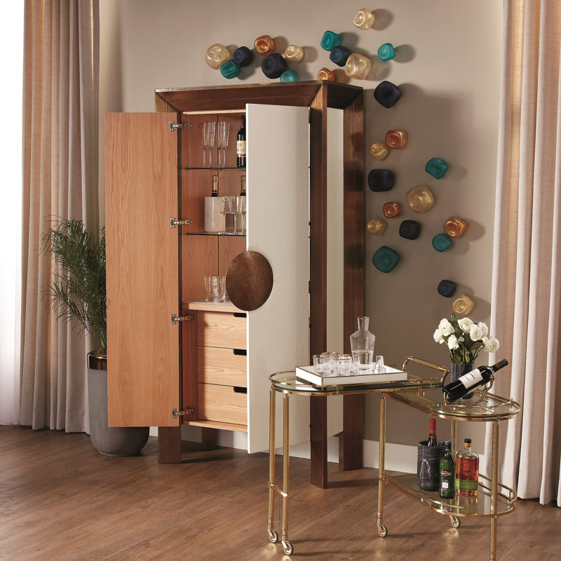 3 Piece Wall Rock Set, Gold