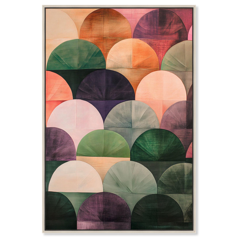 Toile Rising Suns par Art Remedy, Noir, H 16 po x l 11 po, Cadre flottant