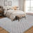 Geometric Machine Washable Rug Abstract Non Slip Living Room Rug Low Pile Thin Rug, Contemporary Neutral Rug, Non Shedding Soft Rug for Bedroom-91627709