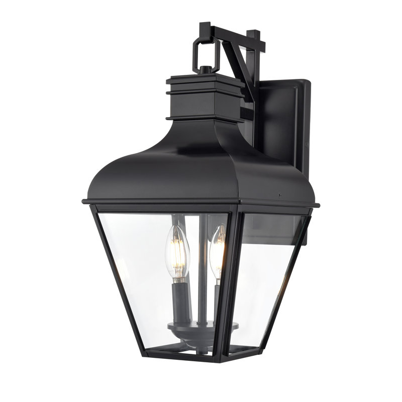 Dreu 17.75" High 2-Light Outdoor Wall Sconce - Matte Black