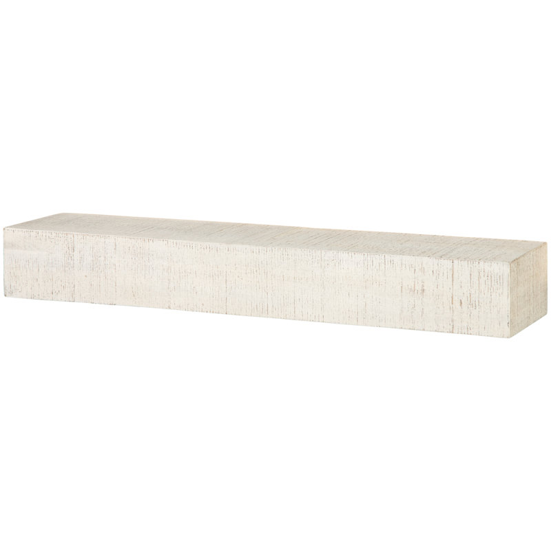 Jhalani Solid Wood Floating Shelf, Antique White