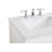 Sinclaire 24'' Single Bathroom Vanity with Engineered Marble Top-595369484