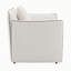Chaise en chenille beige avec oreiller Yolanda