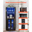 Glass Wine Bottle & Glass Rack in Black