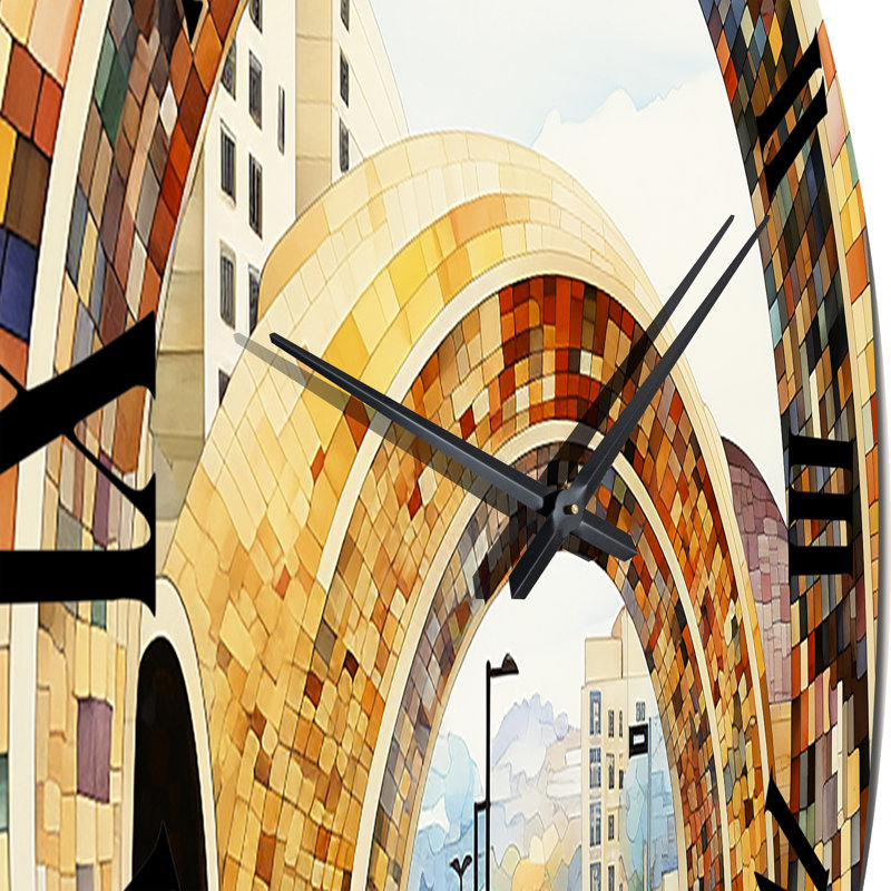 Horloge murale Orange Bridge, Grand