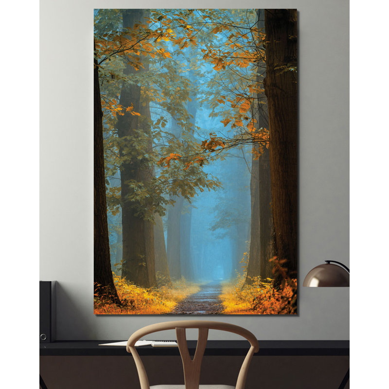 «Orange Blue Avenue», reproduction, H 27 po x l 18 po x 1,5 po, Toile tendue