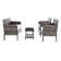 Aboka 4 - Person Patio Conversation Sets with Cushions