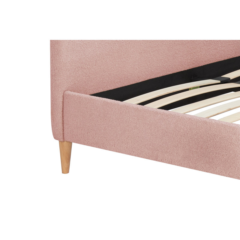 Beanfields Upholstered Bed Frame, Pink, Double (4'6)