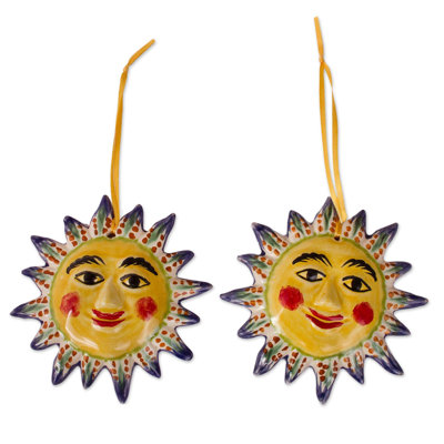 Figurine décorative à pendre en céramique Bright Suns