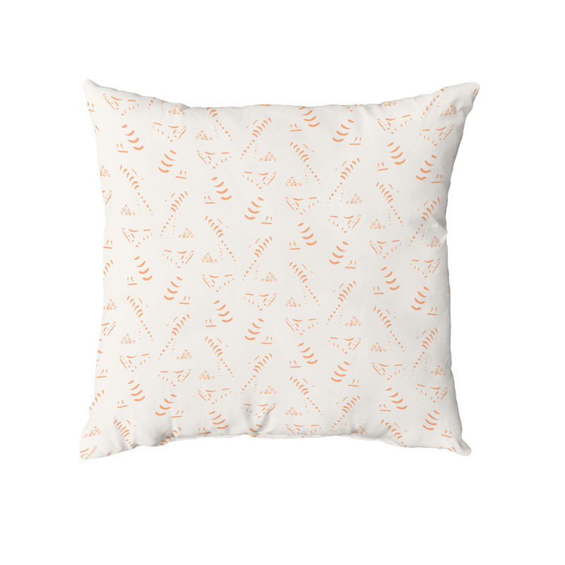 Housse de coussin carré et insert, 20 po X 20 po, Orange