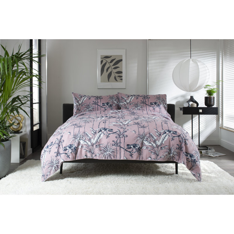 Cotton Wildlife Duvet Cover Set with Pillowcases, Double - 2 Standard Pillowcases