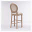 Country Wooden Barstools with Upholstered Seating-508820143