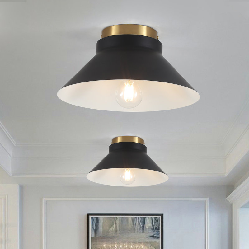 1-Light Dome Flush Mount Light