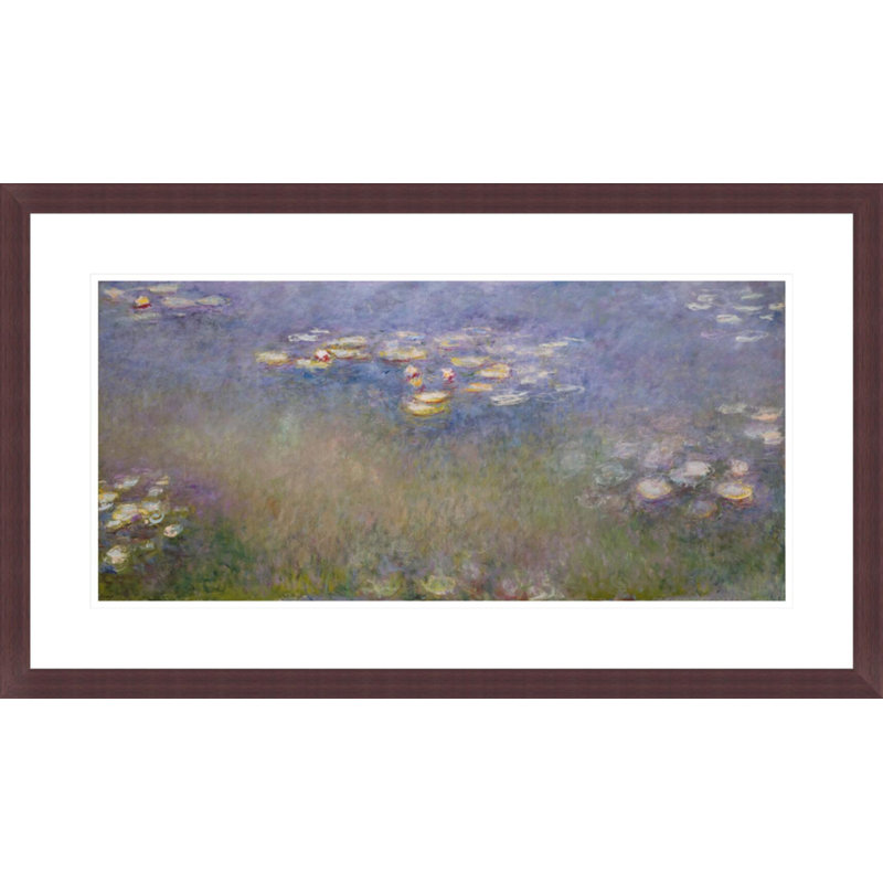 Nymphéas par Claude Monet - Impression sur toile, H 17,2 po x l 29,5 po