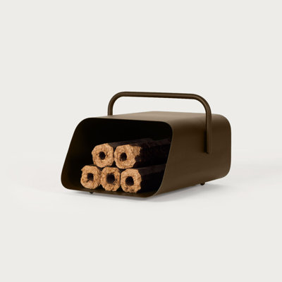 Cozy Wood Basket - Brown