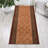 Custom Size Brant Collection Trellis Brown Design Medium Pile Slip Resistant Runner Rugs by Feet-62499092