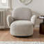 Chaise d'appoint moderne pivotante à 360 ° - Confort semblable à un nuage avec structure en métal robuste-525916425