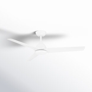 54" Mocha 3 - Blade Outdoor/Indoor Smart Propeller Ceiling Fan with Remote Control Included, Works With Google Assistant, Amazon Alexa, Samsung Smart Things