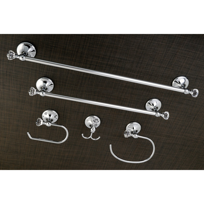 Celebrity 5 Piece Bathroom Hardware Set, Chrome