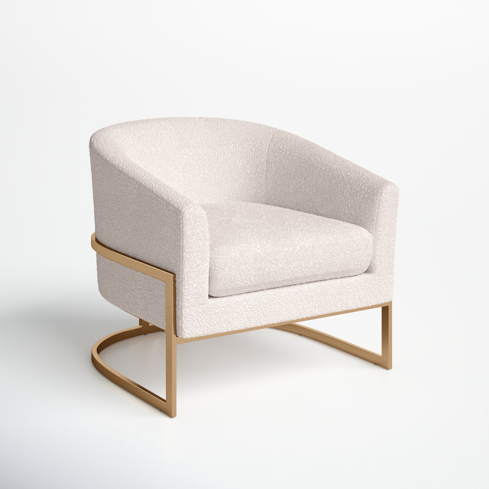 Salzburg Upholstered Barrel Chair, Knoll Natural Polyester Blend