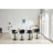 Ergonomic Adjustable Swivel Bar Stool With High-Back Support