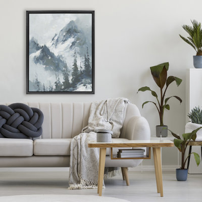 Frozen Majesty Mountains Floating Frame, design by Svetlana Aleynikova